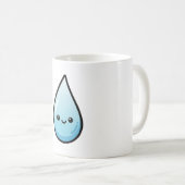 Smiling Raindrop – Cute Kawaii Illustration Koffiemok (Voorkant rechts)