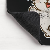 Smiling Santa Cat Holiday Cheer  Muismat (Hoek)