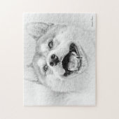 Smiling Shiba Inu dog Legpuzzel (Verticaal)