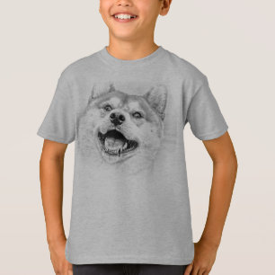 Smiling Shiba Inu dog T-shirt