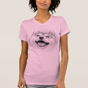Smiling Shiba Inu dog T-shirt