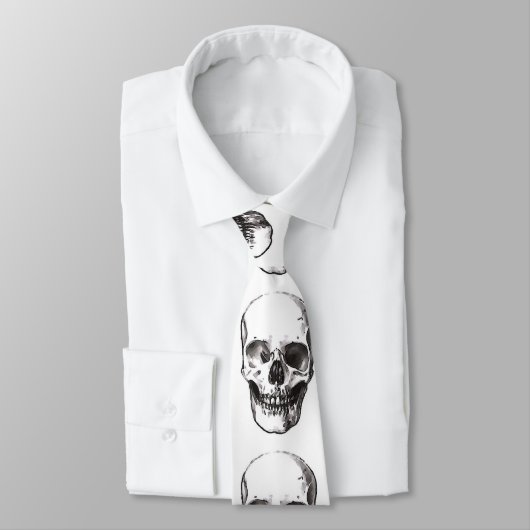 Smiling Skull Custom Stropdassen (Gebonden)