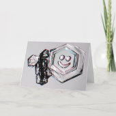 Smiling Snowflake Greeting Card Kaart (Voorkant)