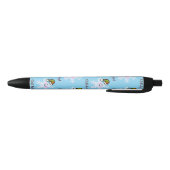 Smiling Snowflake Holiday Cheer Zwarte Inkt Pen (Bodem)