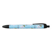 Smiling Snowflake Holiday Cheer Zwarte Inkt Pen (Bovenkant)