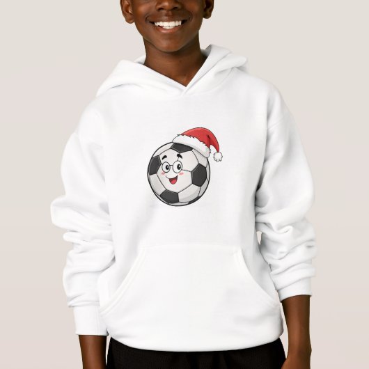 Smiling Soccer Ball with Santa Hat (Voorkant)