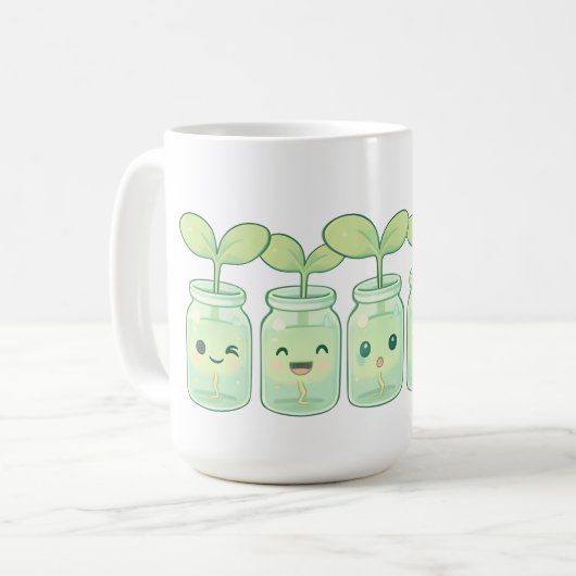 Smiling Sprout Family Koffiemok (Voorkant links)