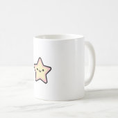 Smiling Star – Cute Kawaii Illustration Koffiemok (Voorkant rechts)