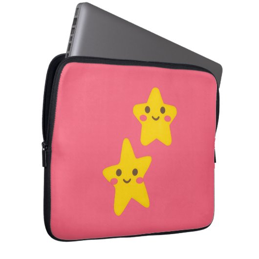 Smiling Stars Electronics Bag Laptop Sleeve (Voorkant Rechts)