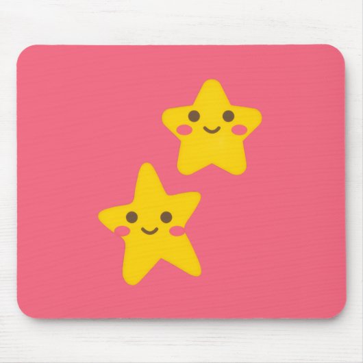 Smiling Stars Mousepad Muismat (Voorkant)