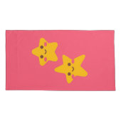 Smiling Stars Pillowcase Kussensloop (Achterkant-Links)