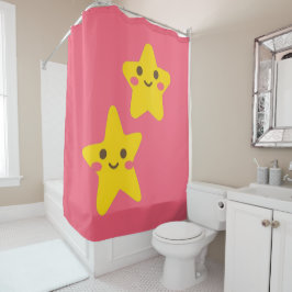 Smiling Stars Shower Curtain Douchegordijn