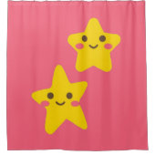 Smiling Stars Shower Curtain Douchegordijn (Voorkant)