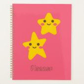 Smiling Stars Spiral Photo Notebook Planner (Voorkant)