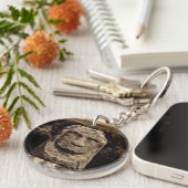 Smiling Stone Totem Cambodia Keychain (Voorkant Rechts)