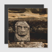 Smiling Stone Totem Cambodia Magnet Card (Voorkant / Achterkant)