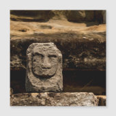 Smiling Stone Totem Cambodia Magnet Card (Voorkant)