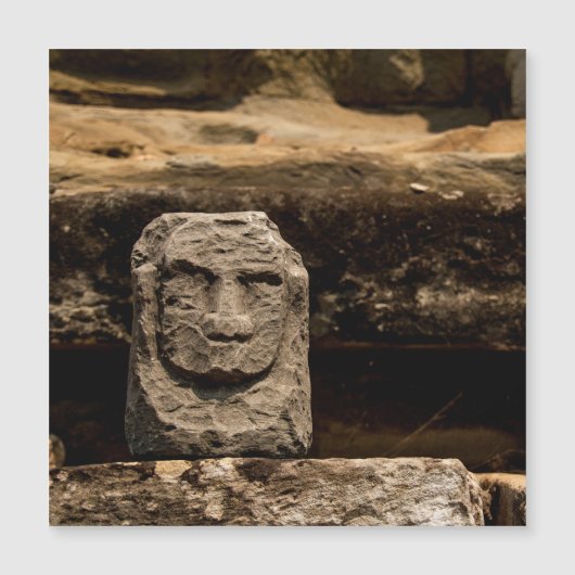 Smiling Stone Totem Cambodia Magnet Card (Voorkant)