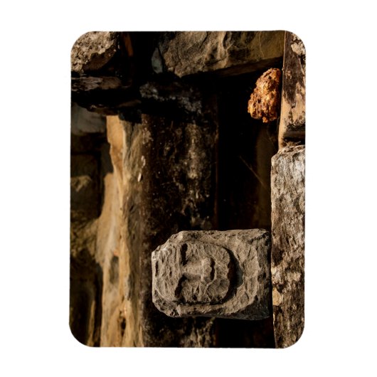 Smiling Stone Totem Cambodia Magnet - Rectangle Magneet (Verticaal)