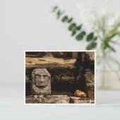Smiling Stone Totem Cambodia – Postcard Feestdagenkaart (Staand voorkant)