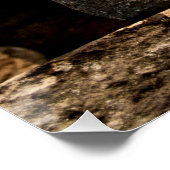 Smiling Stone Totem Cambodia - Poster ART Square (Hoek)