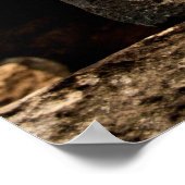 Smiling Stone Totem Cambodia Temple Art Poster (Hoek)