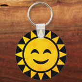Smiling Sun Emoji Sleutelhanger (Voorkant)