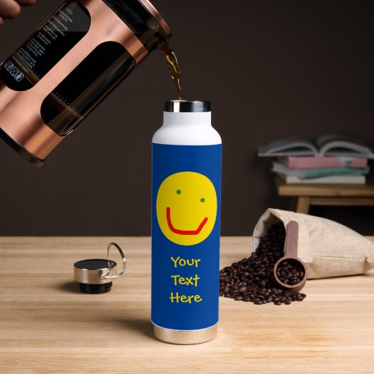 Smiling Sun Happy Face Waterfles (Koffie (Gedraaid)  )