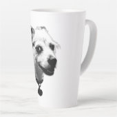 Smiling Terrier Mix Coffee Mok (Rechterhoek)