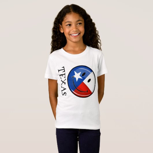 Smiling Texas Flag T-shirt (Voorkant volledig)