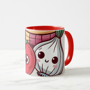 Smiling Veggies Coffee Mug Mok