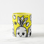 Smiling Veggies Coffee Mug Mok (Midden)