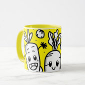 Smiling Veggies Coffee Mug Mok (Voorkant links)