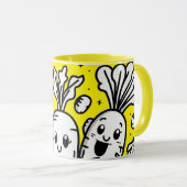 Smiling Veggies Coffee Mug Mok (Voorkant rechts)