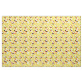 Smiling Yellow Emoji Faces Pattern Stof (Fat Quarter)