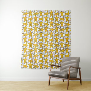 Smillen Stars Patroontapisserieën Wandkleed