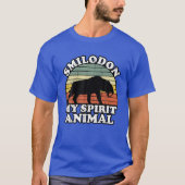 Smilodon is mijn dierlijk Saber Tooth Tiger Lov T-shirt (Voorkant)