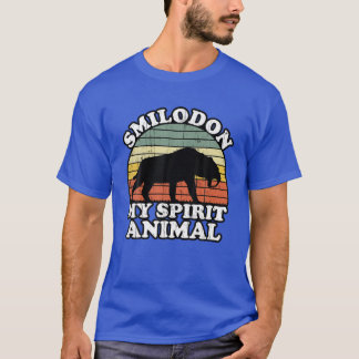 Smilodon is mijn dierlijk Saber Tooth Tiger Lov T-shirt