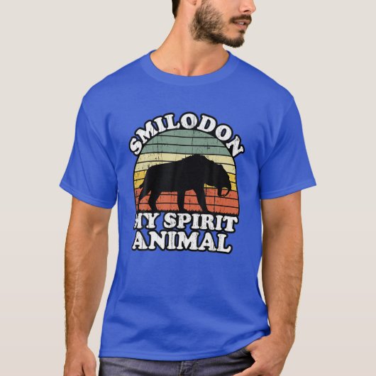 Smilodon is mijn dierlijk Saber Tooth Tiger Lov T-shirt (Voorkant)