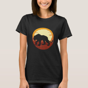 Smilodon Prehistorische Saber Tooth Tiger Mountain T-shirt