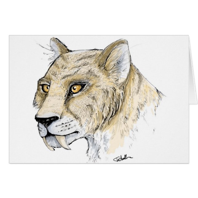 Smilodon (Saber-tand) (Voorkant Horizontaal)
