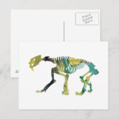 Smilodon skeleton briefkaart (Voorkant / Achterkant)
