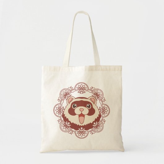 Smily Ferret Tote Bag (Voorkant)