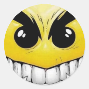 Smily gezicht sticker