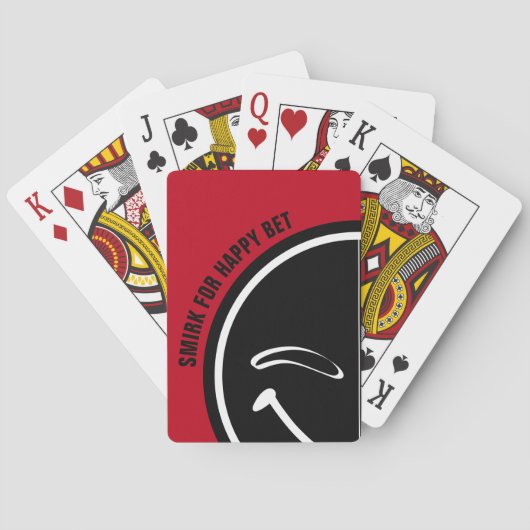 Smirk voor Happy Bet Pokerkaarten (Achterkant)