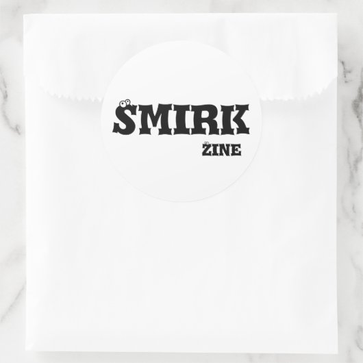 Smirk Zine 3" sticker (Tas)