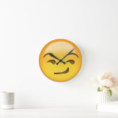 Smirking Face Emoji Ronde Klok (Huis)