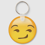 Smirking Face Emoji Sleutelhanger (Voorkant)