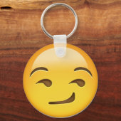 Smirking Face Emoji Sleutelhanger (Voorkant)