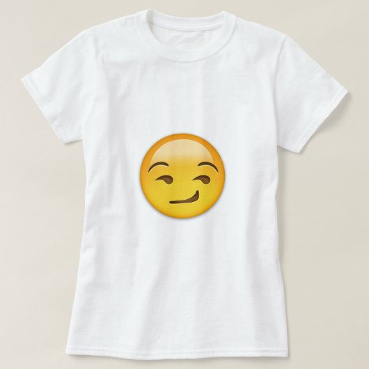 Smirking Face Emoji T-shirt (Design voorkant)